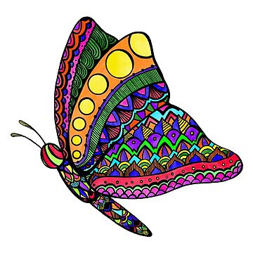 Artwork thumbnail, Doodle Butterfly by thepinkwoobie