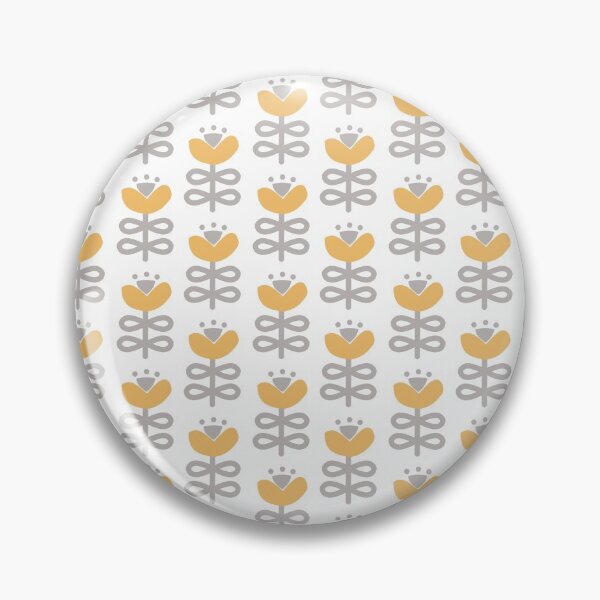 Item preview, Orchid Nordic Floral in Ochre Yellow designed and sold by KathrinLegg.