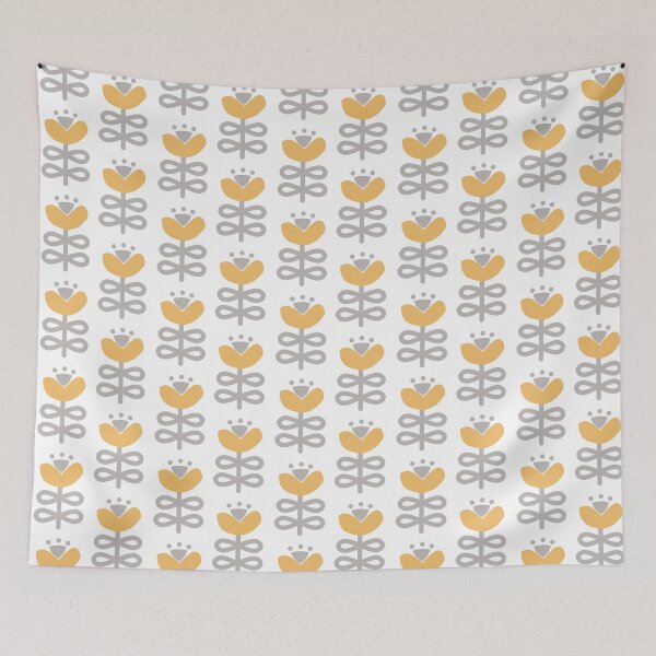 Item preview, Orchid Nordic Floral in Ochre Yellow designed and sold by KathrinLegg.