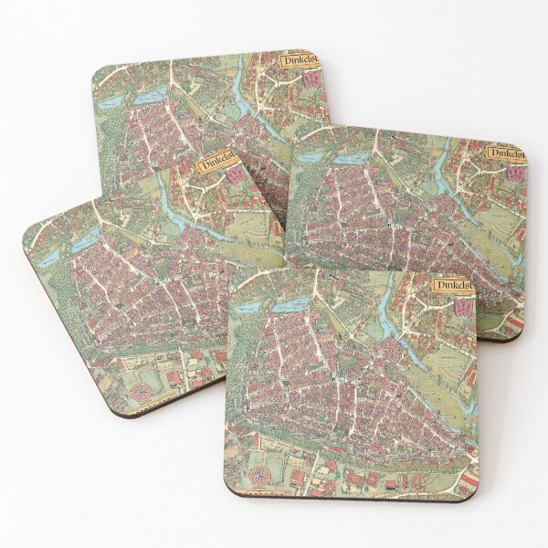 Item preview,  Vintage Map of Dinkelsbuehl, Germany designed and sold by Gin  Neko.