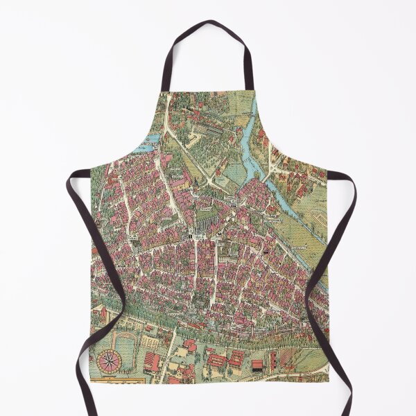 Item preview, Vintage Map of Dinkelsbuehl, Germany designed and sold by Gin Neko.
