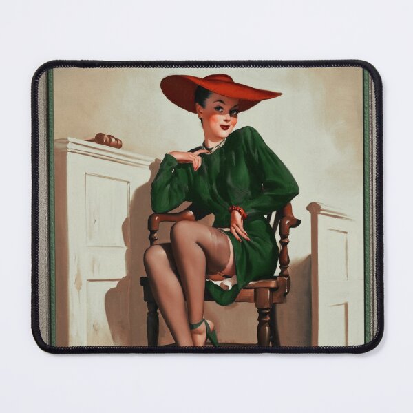 Aperçu de l'œuvre Le verdict était-il ? par Gil Elvgren Pinup Art Illustration Xzendor7 Reproductions de maîtres anciens créée et vendue par Xzendor7 Digital Art Creations.