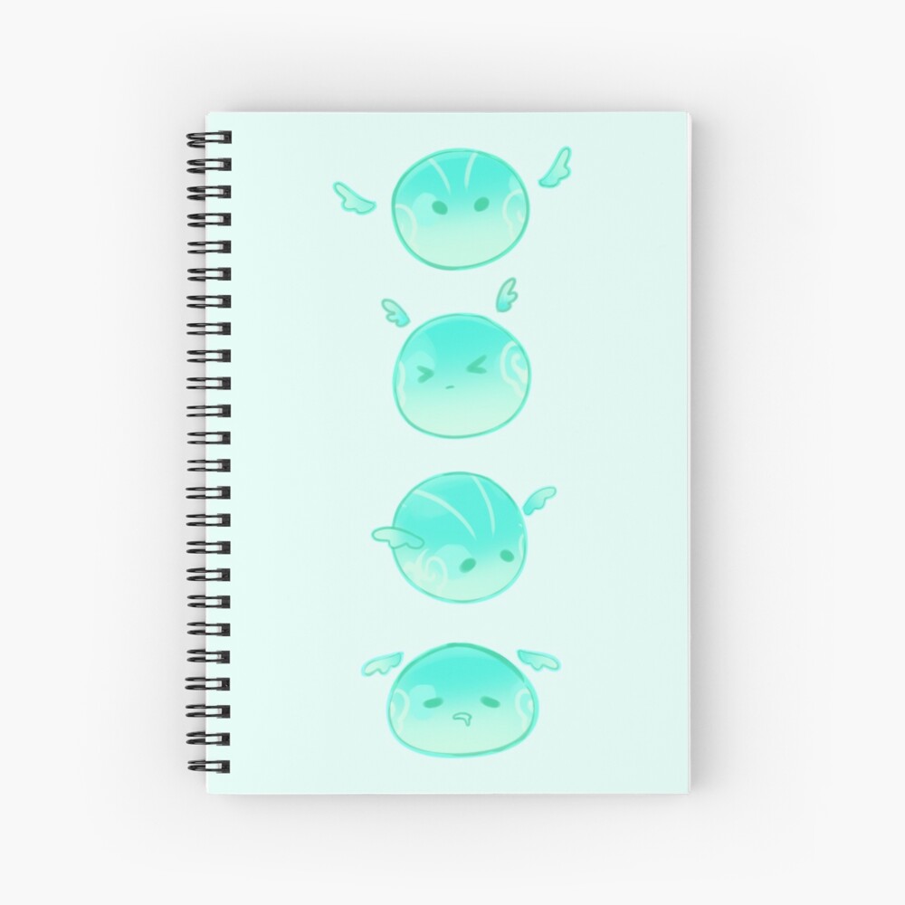 Genshin Impact Anemo Slime Fanart Spiral Notebook By Fromnavi Redbubble