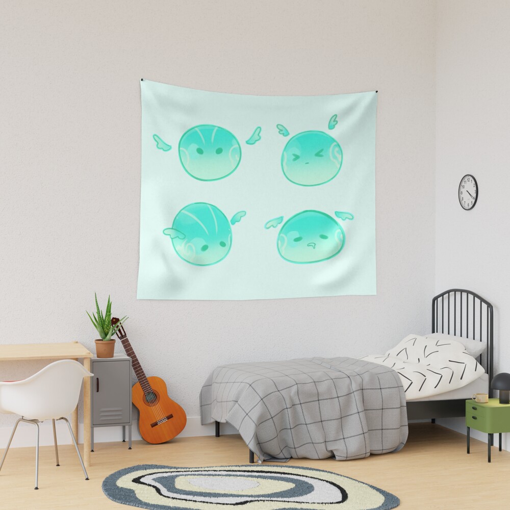 Genshin Impact Anemo Slime Fanart Tapestry For Sale By Fromnavi Redbubble