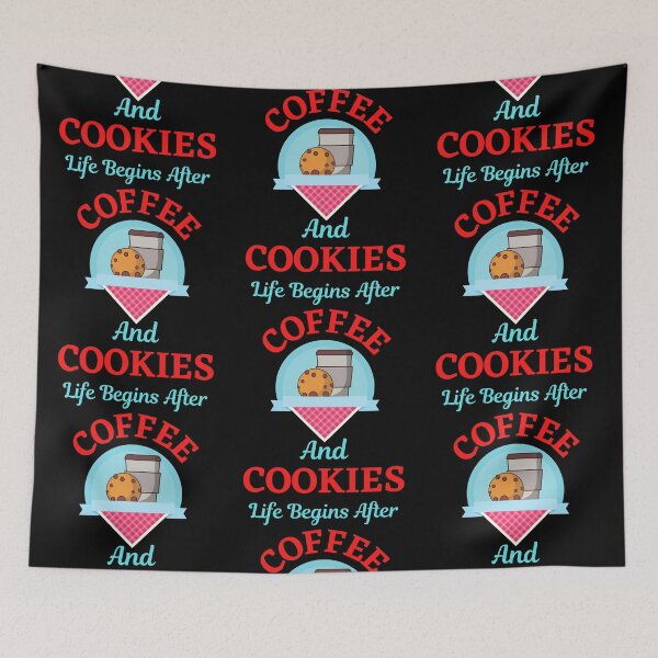 Item preview, Life Begins After Coffee And Cookies   designed and sold by WoodburyLake.