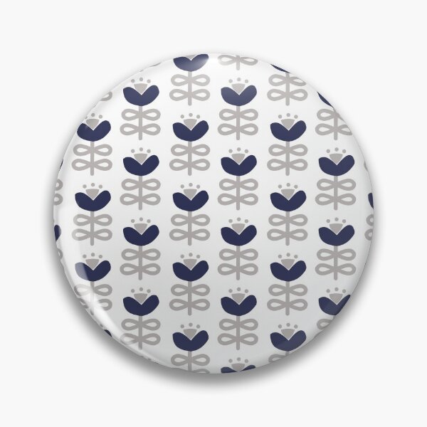 Item preview, Orchid Nordic Floral in Navy Blue designed and sold by KathrinLegg.