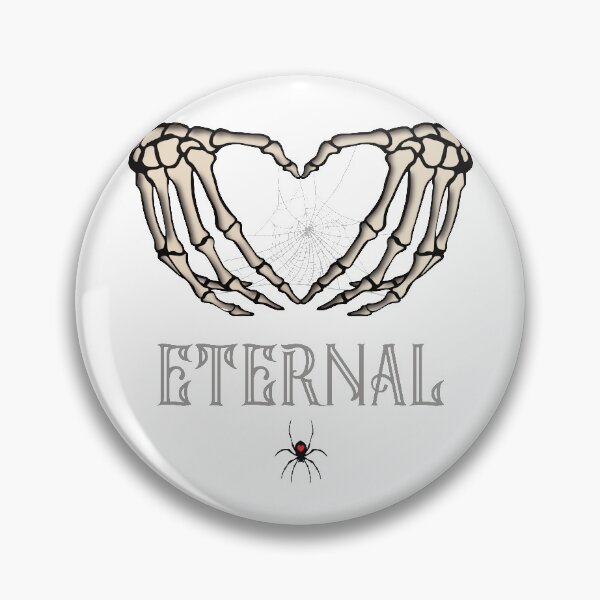 Aperçu de l'œuvre SQUELETTE MAINS COEUR ETERNEL AMOUR créée et vendue par FlutteringWings.