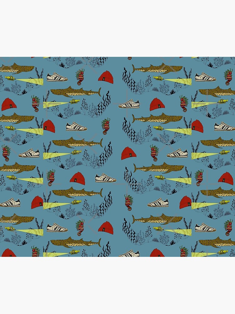 Imagen 6 de 6, Manta con la obra Equipo Zissou - El patrón Life Aquatic, diseñada y vendida por jenkwilson.