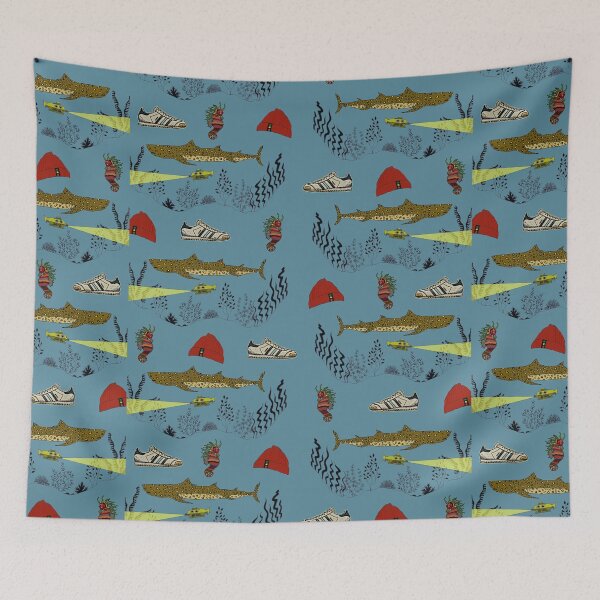 Item preview, Team Zissou - The Life Aquatic pattern designed and sold by Jen K Wilson.