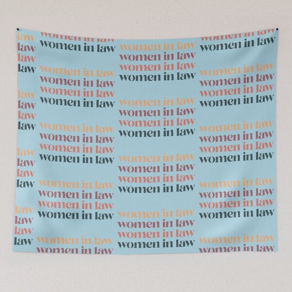 Item preview, Women in Law | #womeninlaw Light Blue background designed and sold by cutetype.