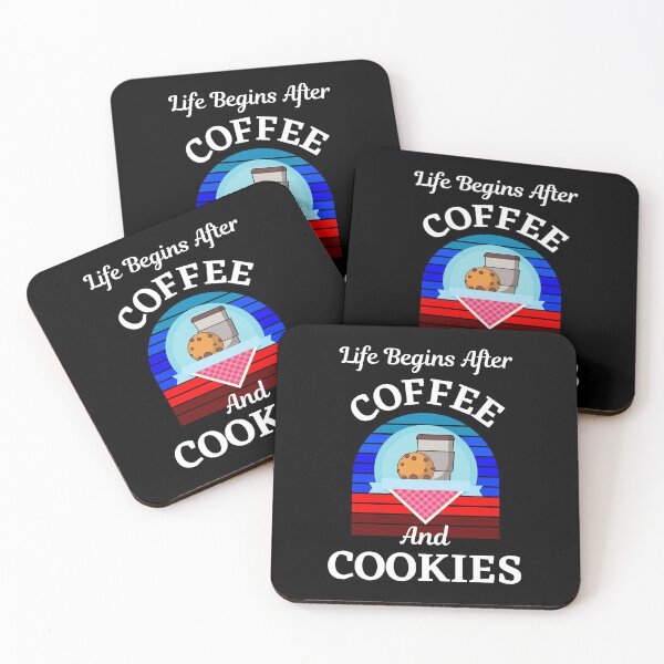 Item preview, Life Begins After Coffee And Cookies   designed and sold by WoodburyLake.