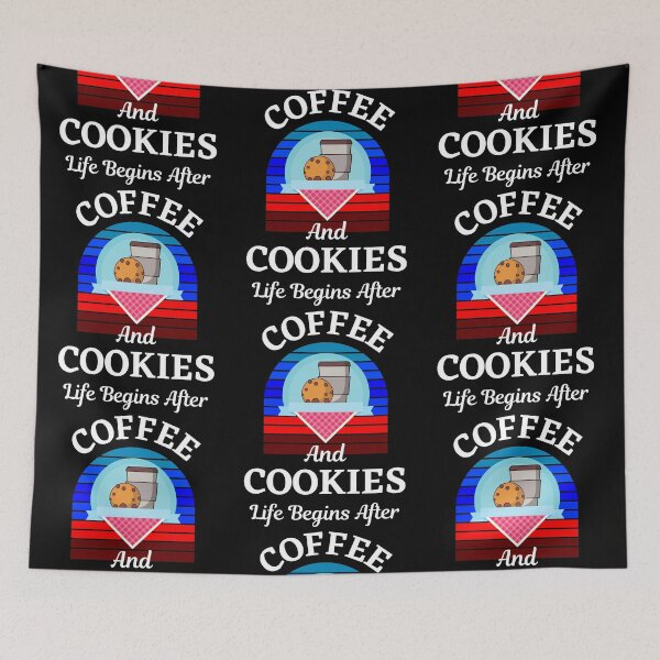 Item preview, Life Begins After Coffee And Cookies   designed and sold by WoodburyLake.