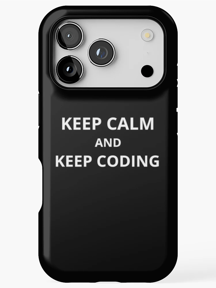 Thumbnail 1 of 4, iPhone Case, Computer Geek Keep Calm And Keep Coding designed and sold by ComputerGeeksTs.