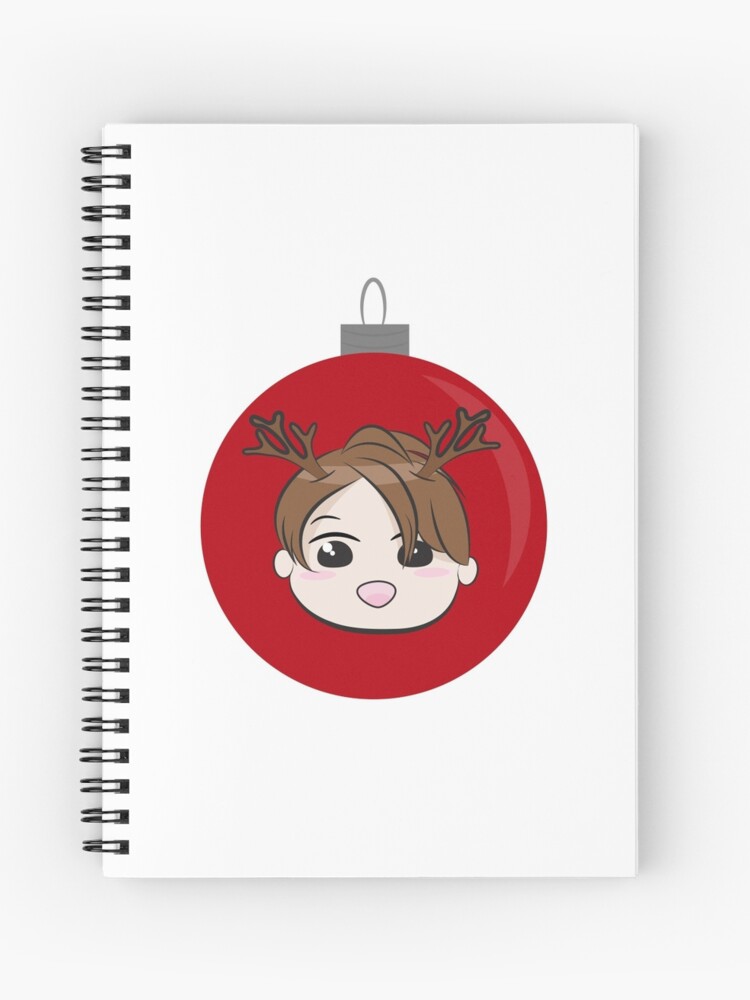 Cuaderno de espiral «BTS Jungkook Navidad Chibi» de mintiah | Redbubble