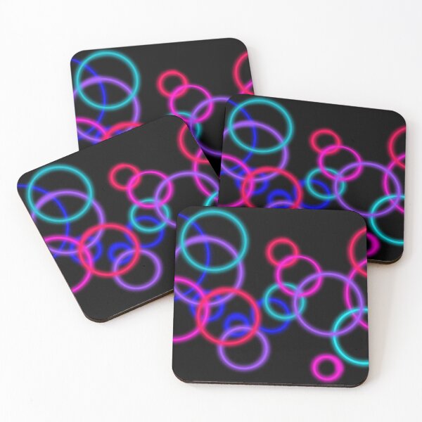 Item preview, Abstract Neon Circles designed and sold by that5280lady.