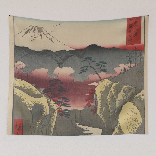 Item preview, Hiroshige's Dog Eye Pass in Kai Province designed and sold by mosfunky.