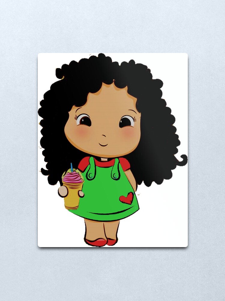 Lámina metálica «niña de pelo rizado» de PMestore | Redbubble Lámina metálica «niña de pelo rizado» de PMestore | Redbubble