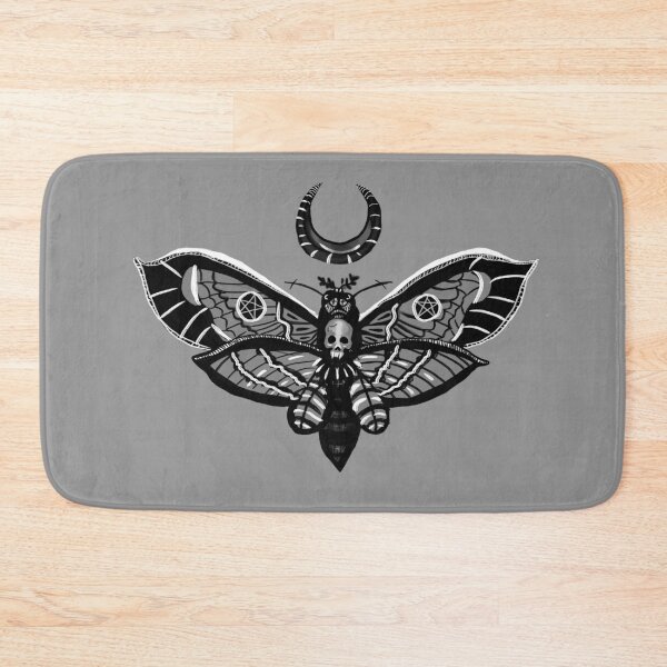 Item preview, Moth and moon print  designed and sold by DemonicGloom.