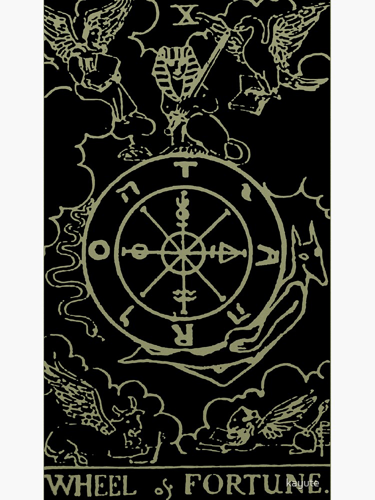 Golden Tarot - Wheel of Fortune by kayute