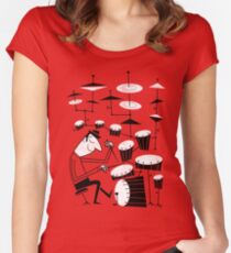 Play that beat Women's Fitted Scoop T-Shirt