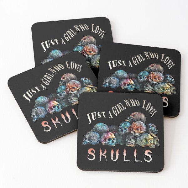 Item preview, Just A Girl Who Loves Skulls | Skulls Everyday | Surreal Horror Skulls | Skullcore | TM11 designed and sold by triciakitty.
