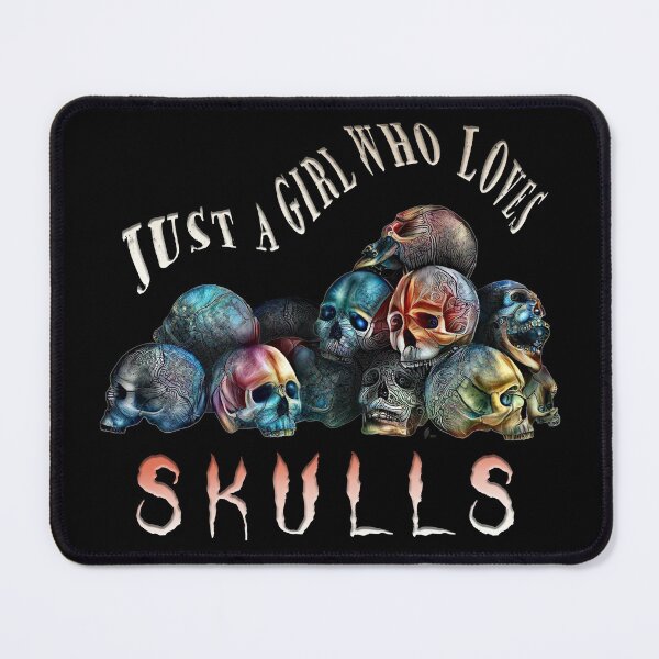 Item preview, Just A Girl Who Loves Skulls | Skulls Everyday | Surreal Horror Skulls | Skullcore | TM11 designed and sold by triciakitty.