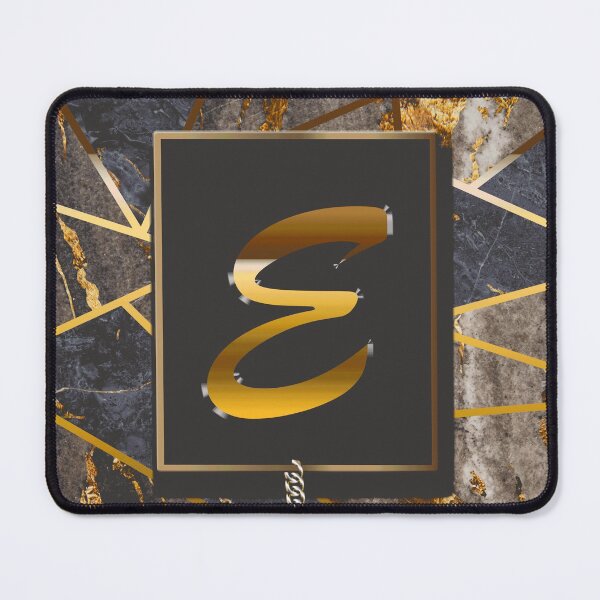 Item preview, Marble Mosaic Golden Glitters Monogram E designed and sold by antarte99.