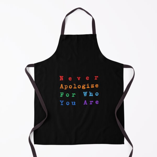 Item preview, LGBTQ Pride - Never Apologize for Who You Are - LGBTQ Rainbow designed and sold by DesignByLeo.