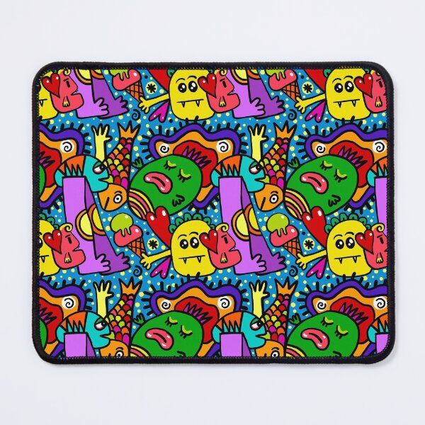 Item preview, Colorful and funny monsters pattern designed and sold by RafaelLima7.