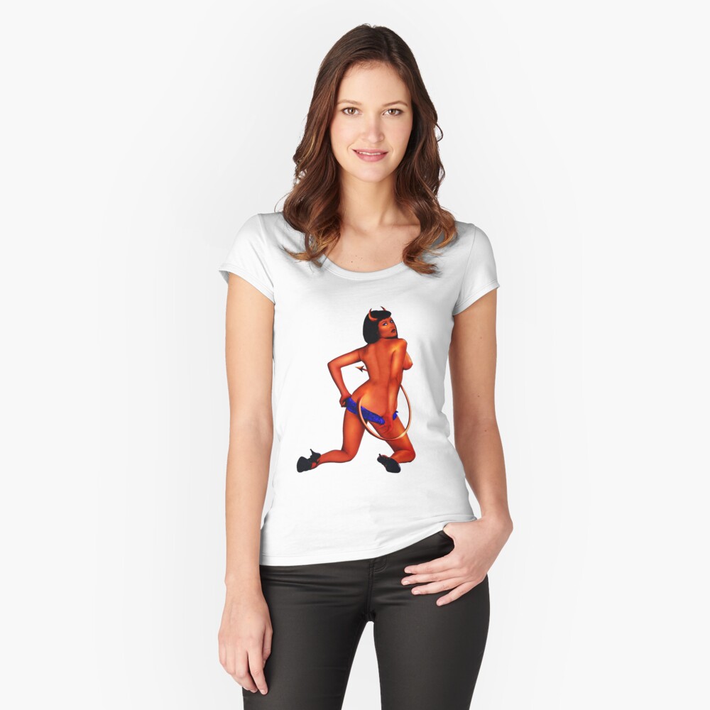Item preview, Fitted Scoop T-Shirt designed and sold by 4swag.