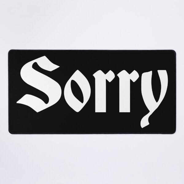 Item preview, Sorry White Logo designed and sold by soundbible.