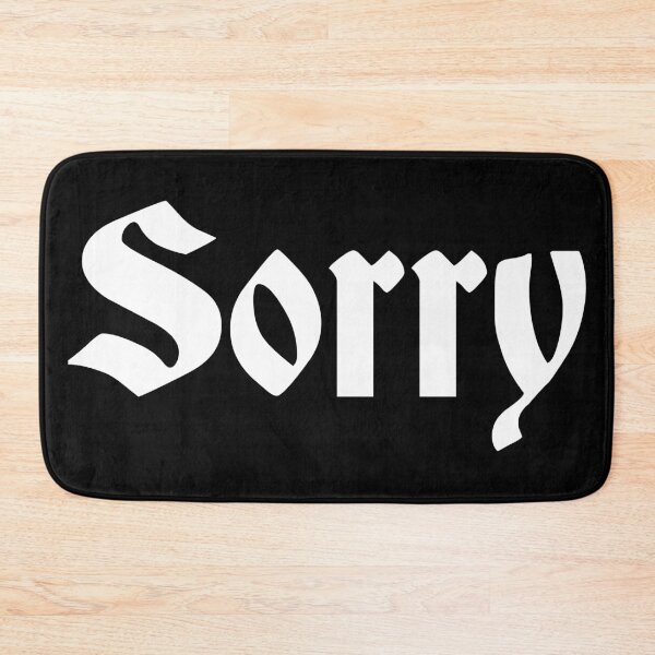 Item preview, Sorry White Logo designed and sold by soundbible.