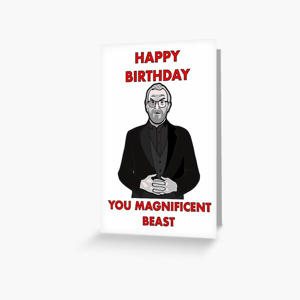 Item preview, Greg Davies magnificent beast birthday greetings card designed and sold by Benhall17.