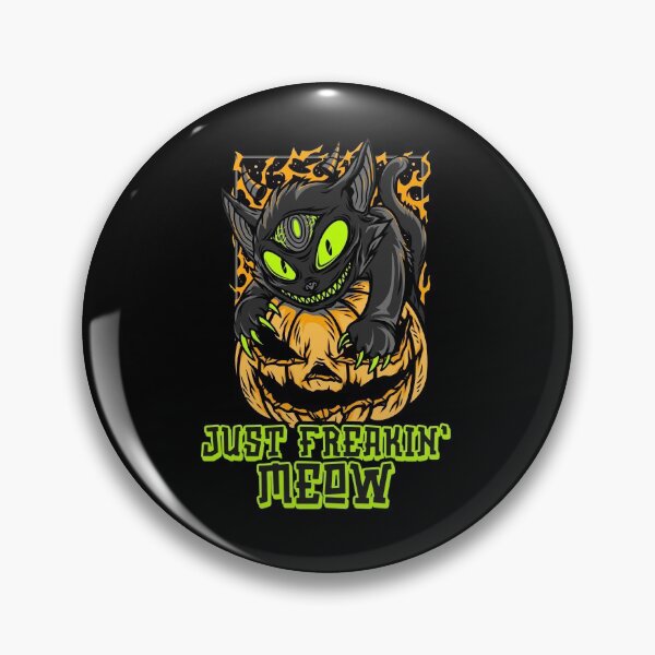 Item preview, Just Freakin Meow Halloween Pumpkin Cat designed and sold by jonrdesign.
