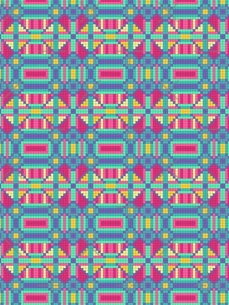 Thumbnail 3 of 3, Scarf, Colorful squares pattern designed and sold by RafaelLima7.