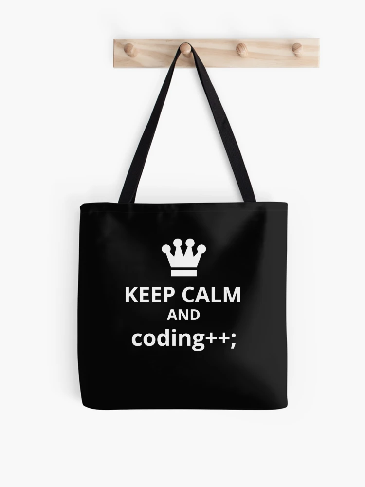 Thumbnail 1 of 2, Tote Bag, Computer Geek Keep Calm And coding++ designed and sold by ComputerGeeksTs.