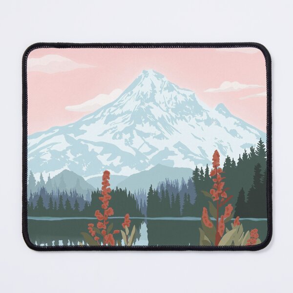 Item preview, Mount Hood National Forest, Oregon, National Parks Travel Illustration, Pacific Northwest designed and sold by marywilder.
