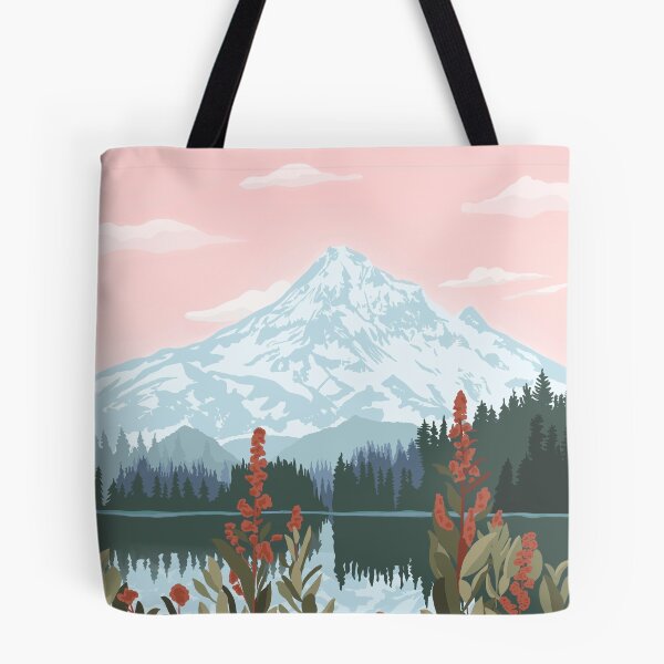 Item preview, Mount Hood National Forest, Oregon, National Parks Travel Illustration, Pacific Northwest designed and sold by marywilder.