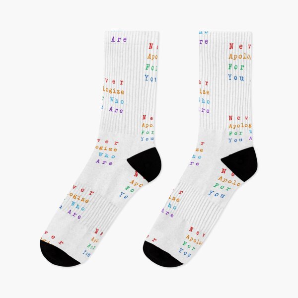 Item preview, LGBTQ Pride - Never Apologize for Who You Are - LGBTQ Rainbow designed and sold by DesignByLeo.