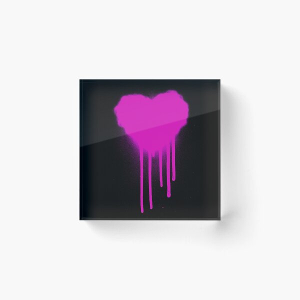Item preview, Drippy Graffiti Heart Pink designed and sold by that5280lady.