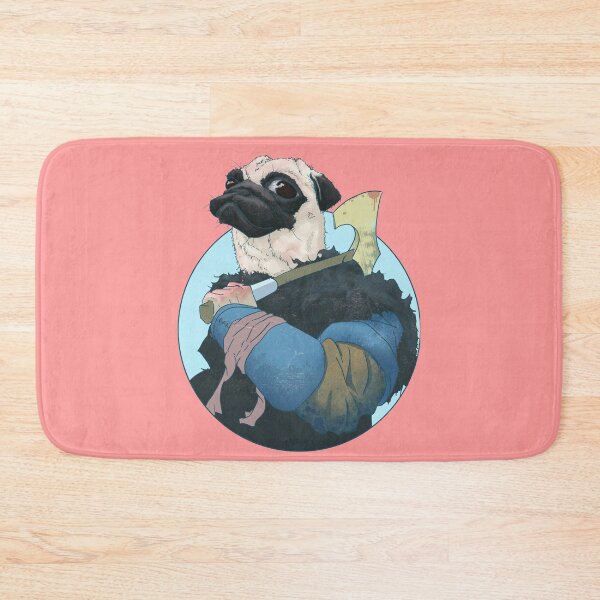 Item preview, Viking Pug Dog with an Axe designed and sold by animalartium.
