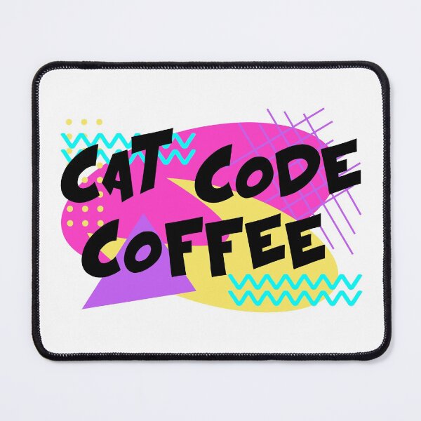Item preview, 90s Vibe Cats Code Coffee 80s Retro  designed and sold by AwesomeDistrict.