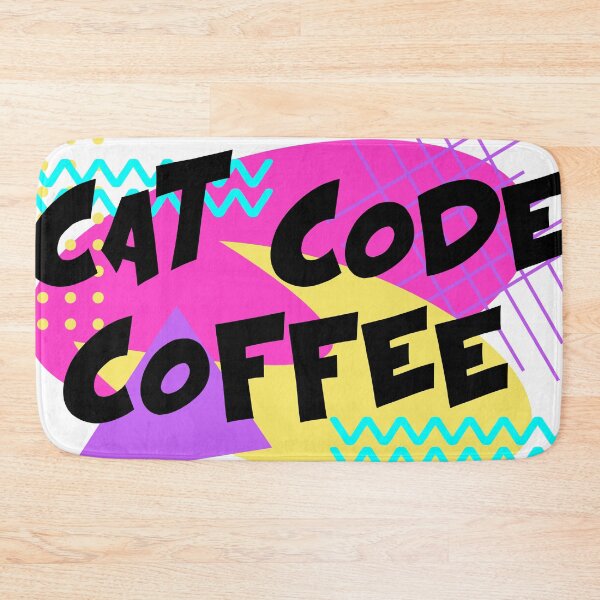 Item preview, 90s Vibe Cats Code Coffee 80s Retro  designed and sold by AwesomeDistrict.