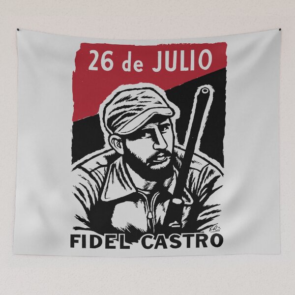 Item preview, 26 de Julio Fidel Castro - Cuban Revolution, Historical, Propaganda, Communist designed and sold by SpaceDogLaika.