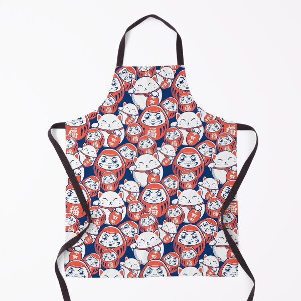 Item preview, Daruma and Maneko Neko pattern designed and sold by Domska.