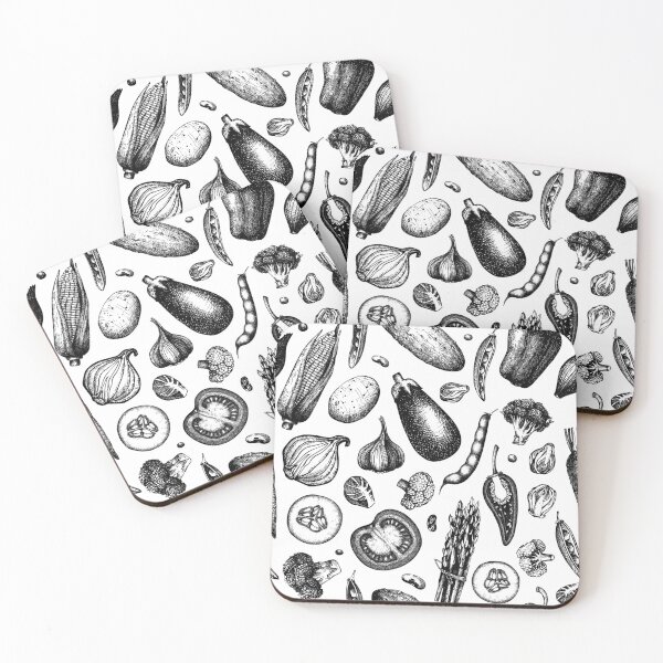 Item preview, Antique Garden Vegetable Pattern designed and sold by Pixelchicken.