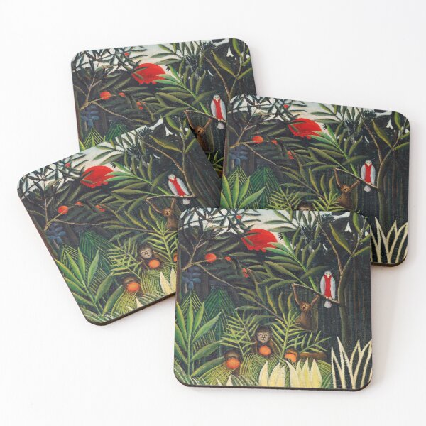 Item preview, Vintage Monkeys and Parrot Rainforest designed and sold by blackdogshop.