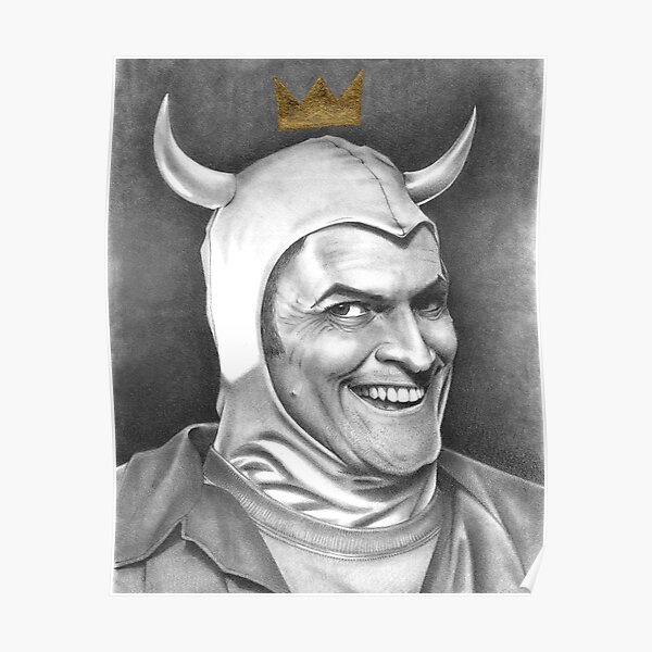 Poster « Bruce Campbell a inspiré Fan Art, basé sur mon illustration originale de graphite