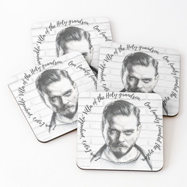 Item preview, Enzo "Sangueblú" Villa portrait and the short introduction. designed and sold by Mobster-Store.