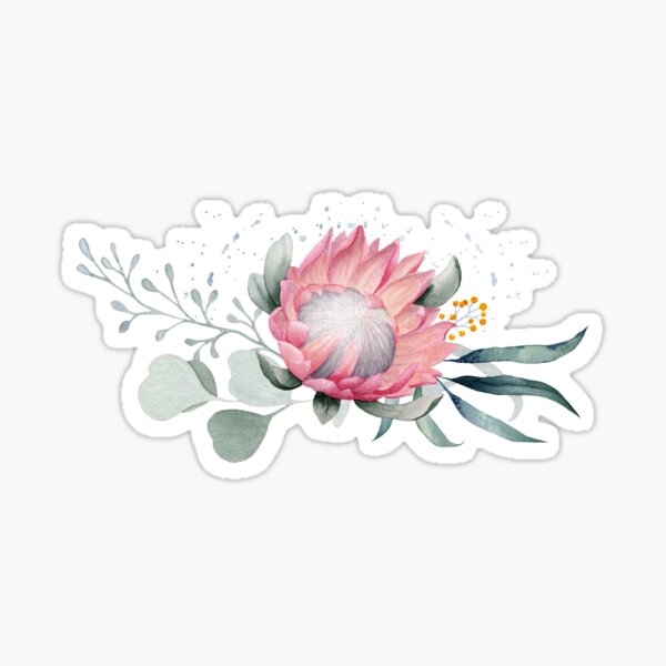 Protea Posy Sticker